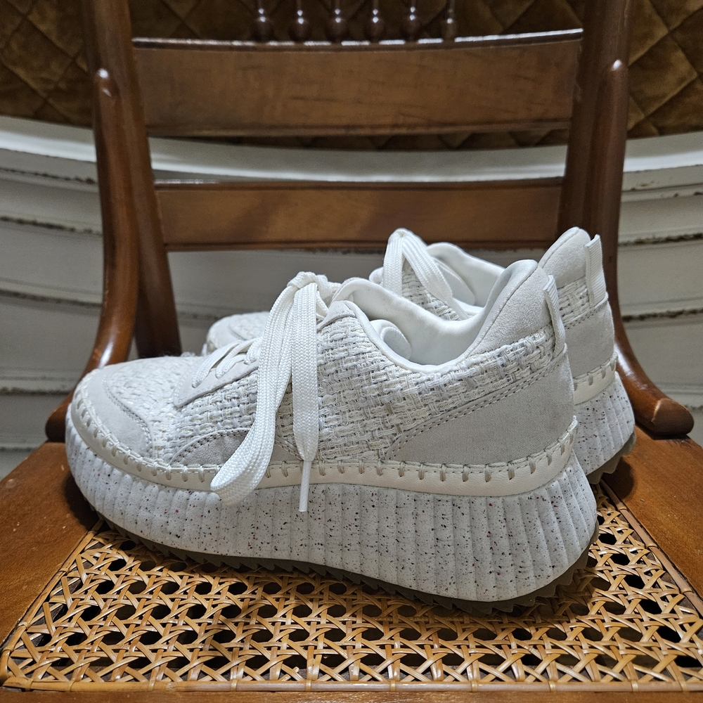 Universal Thread Platform Cream White Textured Te… - image 2